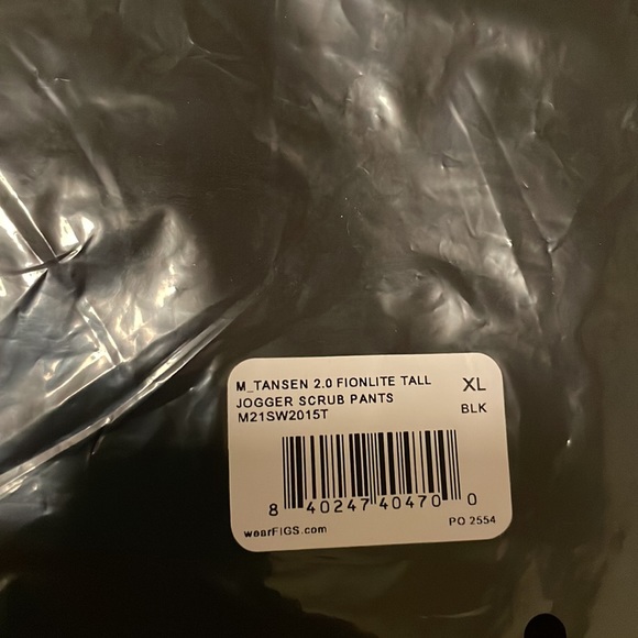 Men Figs Black Tall Jogger Scrub Pants Tansen - Picture 3 of 5